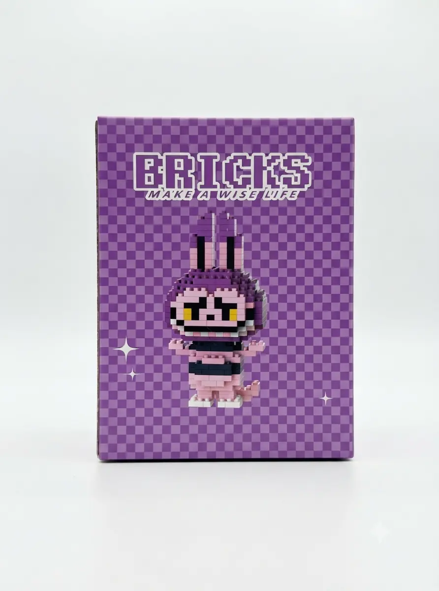 Turquoise Bunny BRICKS Set 2