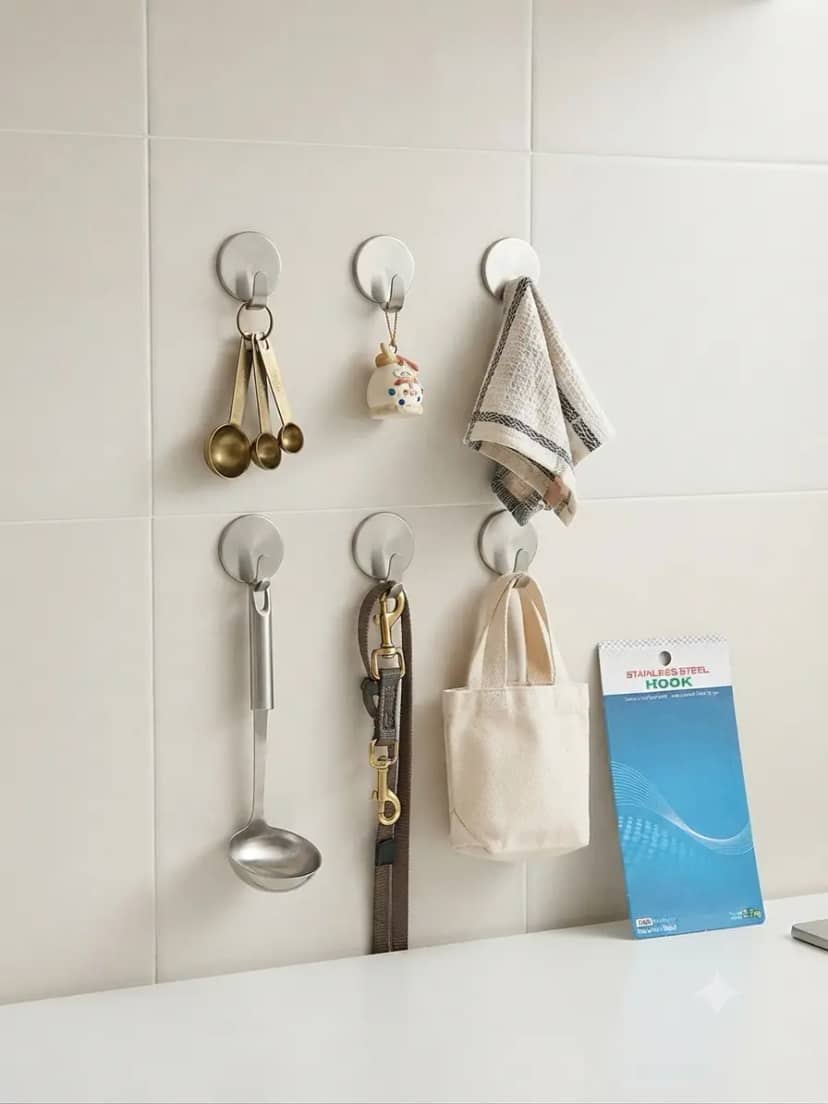 Self-Adhesive Hooks 6pcs 3