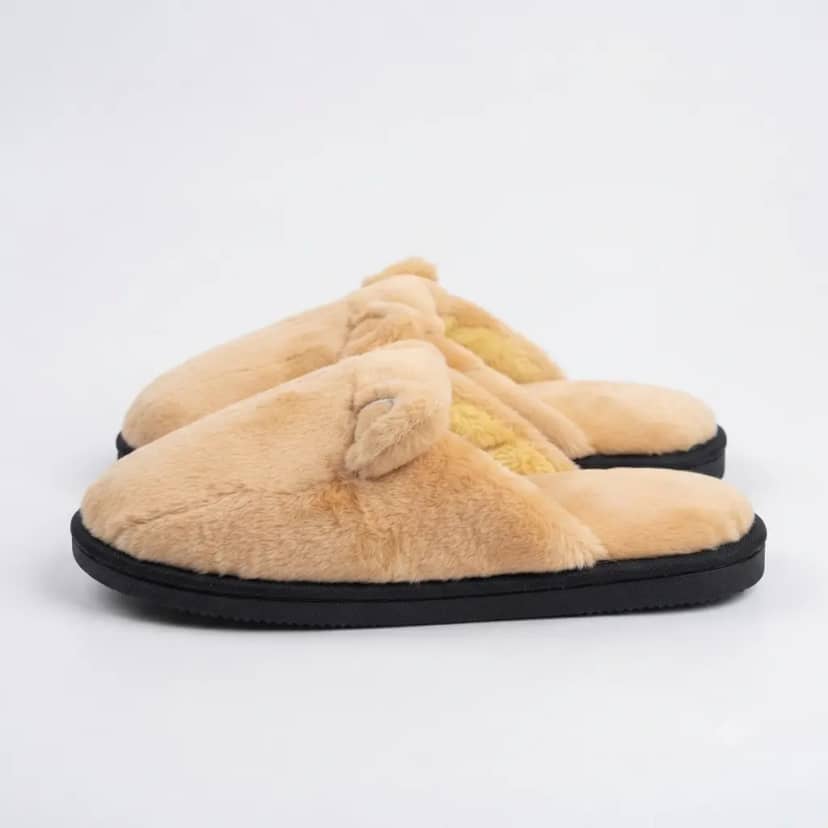 Women's Slippers with Ears Yellow One Size 2