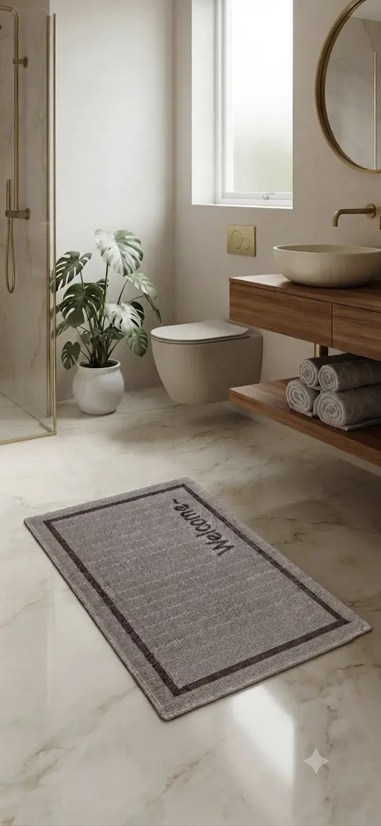 Коврик 40x60 антискользящий коричневый 3