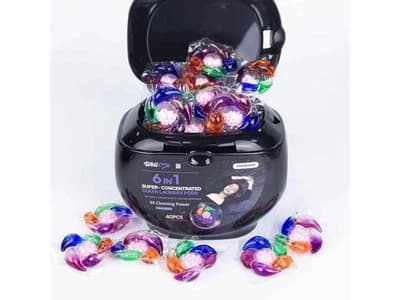 Капсули д/прання для чорн WellMe 6в1 Black 40шт 3