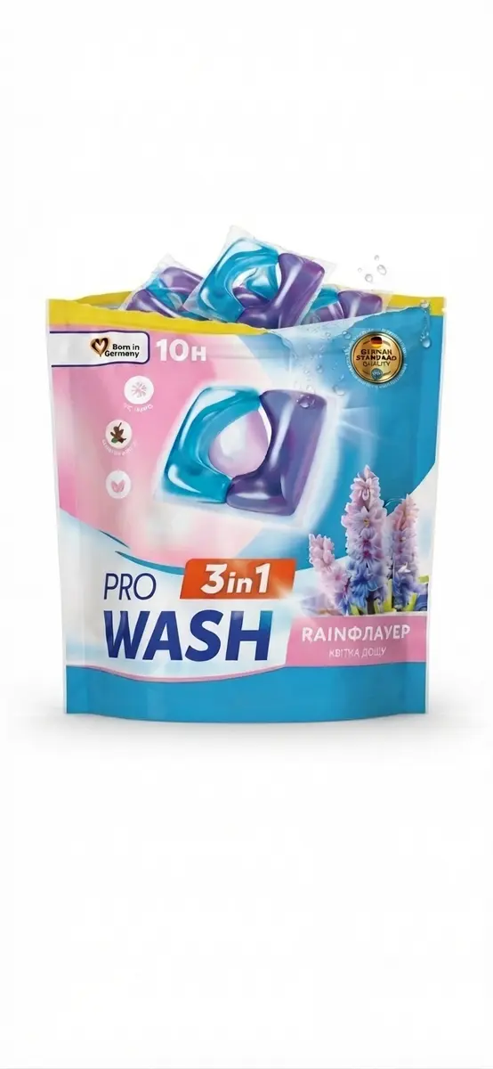 PRO WASH Laundry Capsules Rain Flower 10 pcs 2