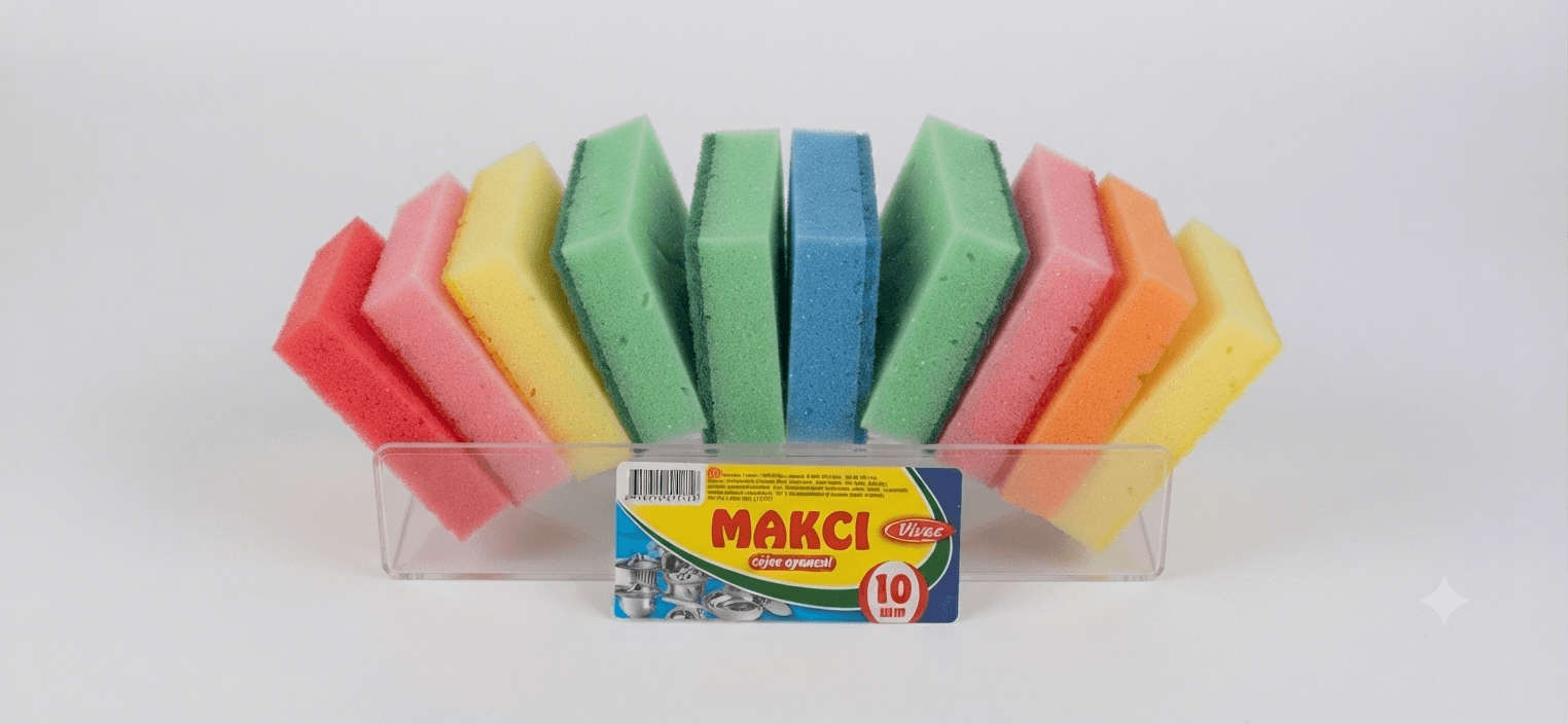 Губка кухонна Максі 10шт Х 2