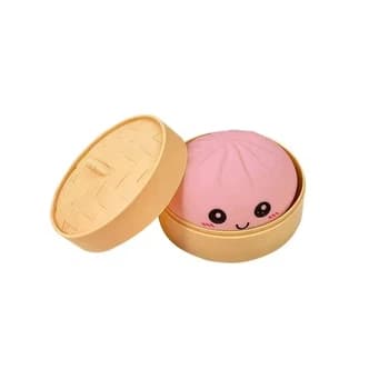 Пельмень Dumpling Бао(пастель)сквіш-антистрес силік гель ніжно фіолетовий 4