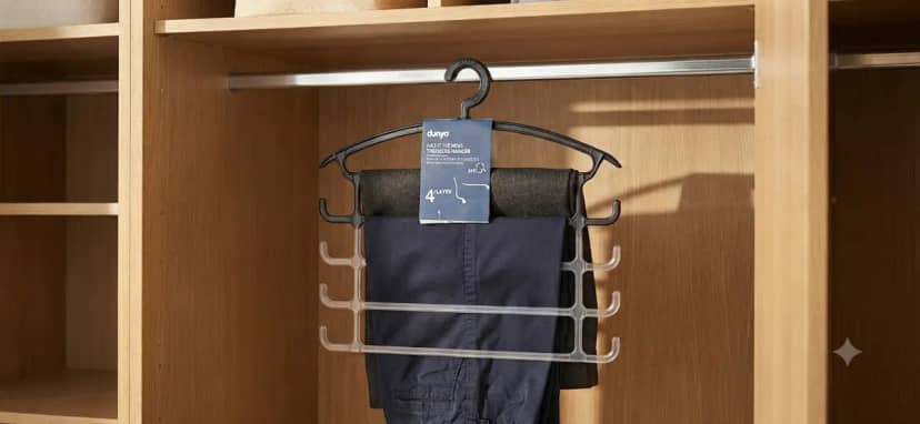 Black Plastic Hanger 4 Levels D05211 3