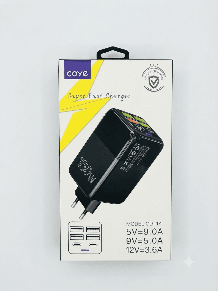 СЗП адаптер швидка зарядка 150w СD-14 6в1 5