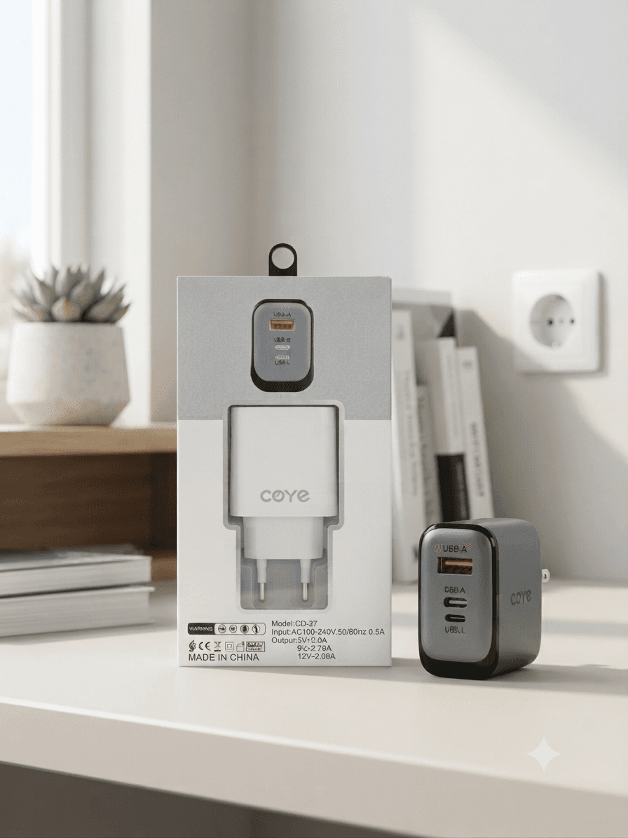 СЗП CD-27 USB+Type-C+Lightning 35v 4