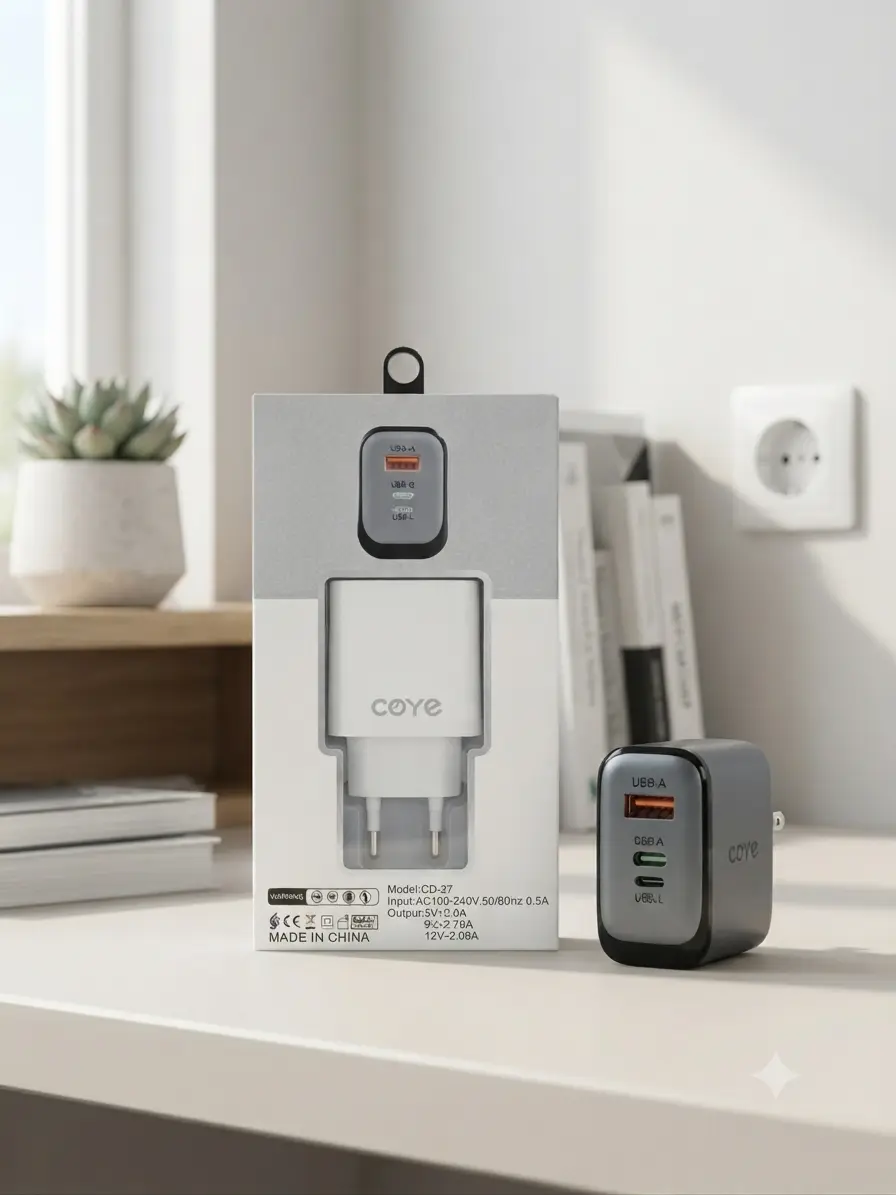 СЗП CD-27 USB+Type-C+Lightning 35v 4