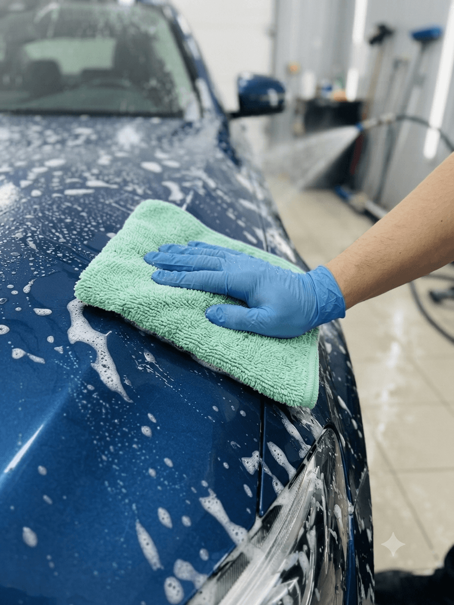 Серветка з мікрофібри кольорова бірюзовий 30х40 2