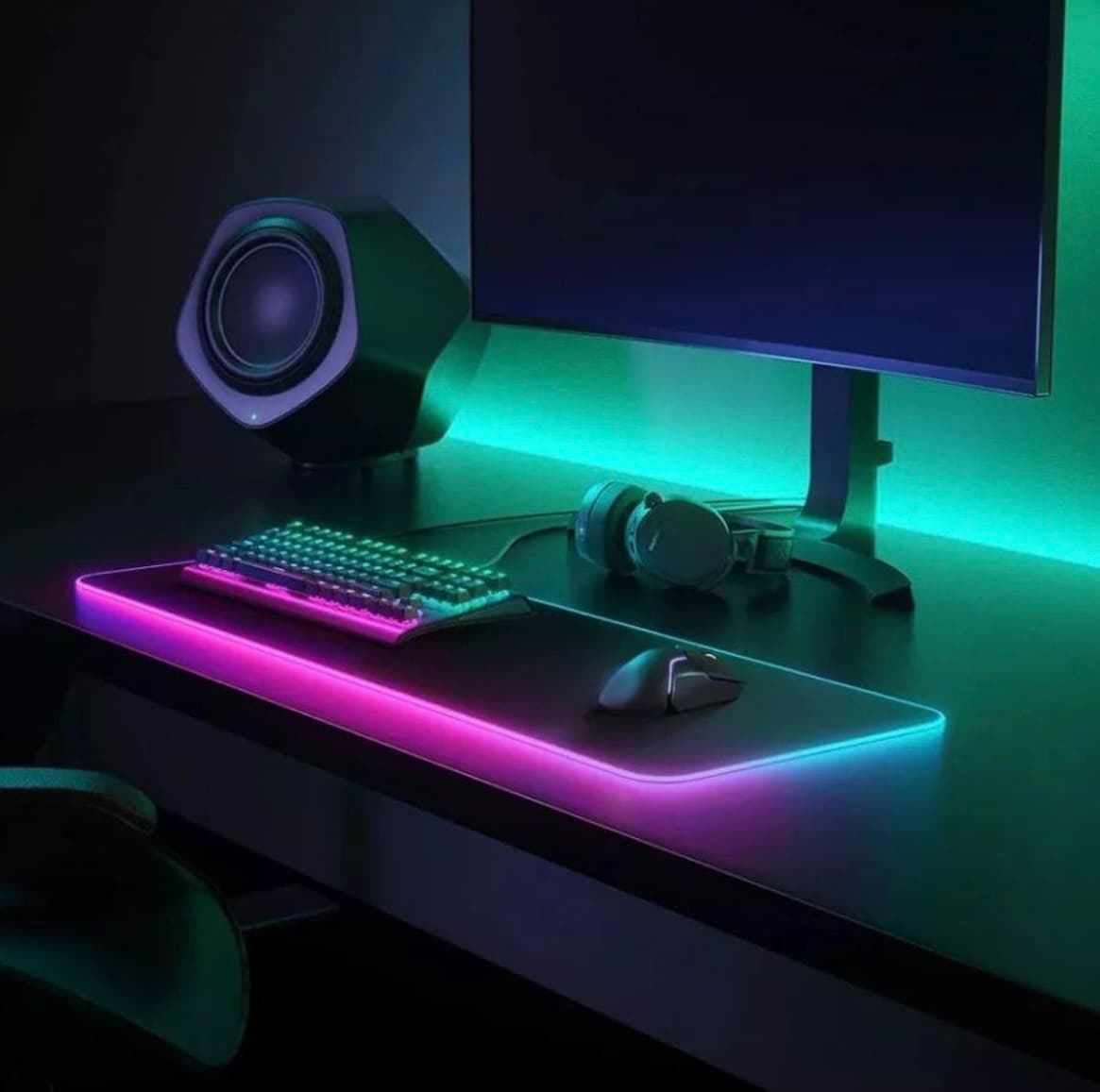 Килимок для миші RGB L-780 30х78х0.3 з підсвічуванням 4