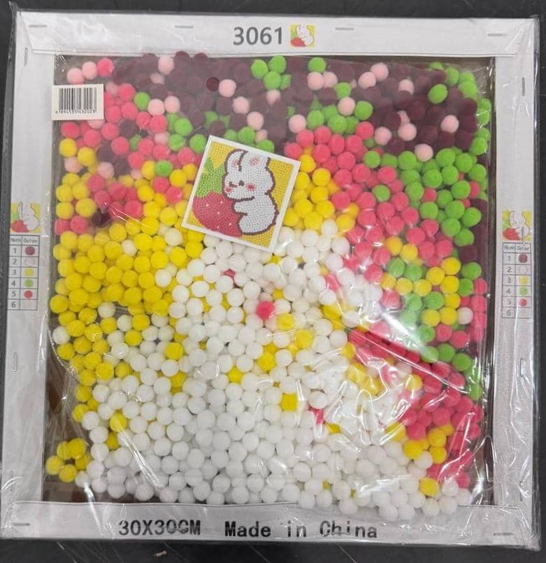 Творческий набор картина из помпонов 30*30 2