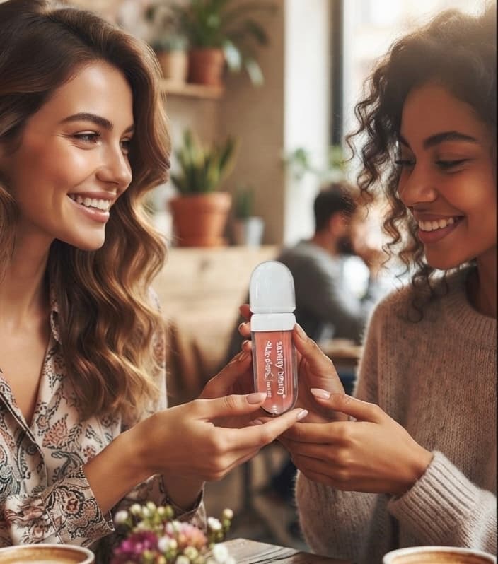 Блиск для губ sebeity beauty 6.5 мл SY303-1 персиковий колір 2