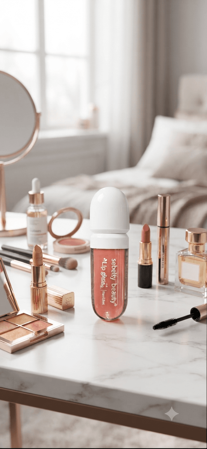 Блиск для губ sebeity beauty 6.5 мл SY303-1 персиковий колір 4