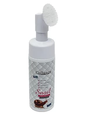 Пінка д/вмивання+щітка Collagen Snail 150ml Farm 2