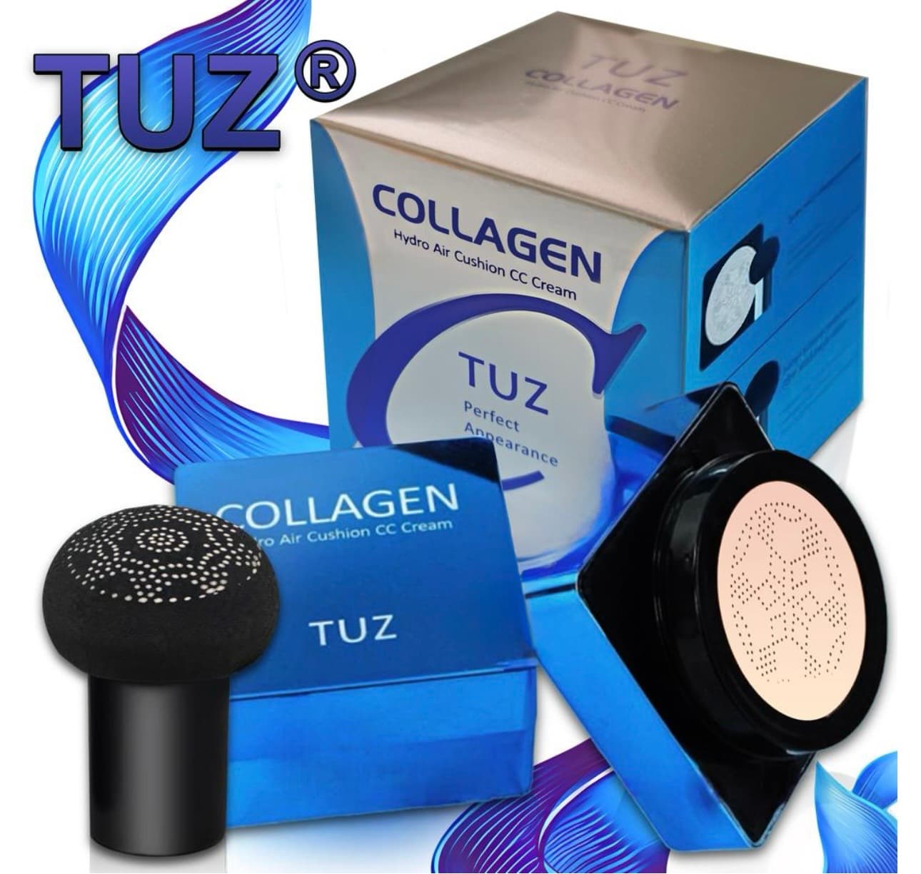 Пудра кушон Collagen TUZ ms-43 4