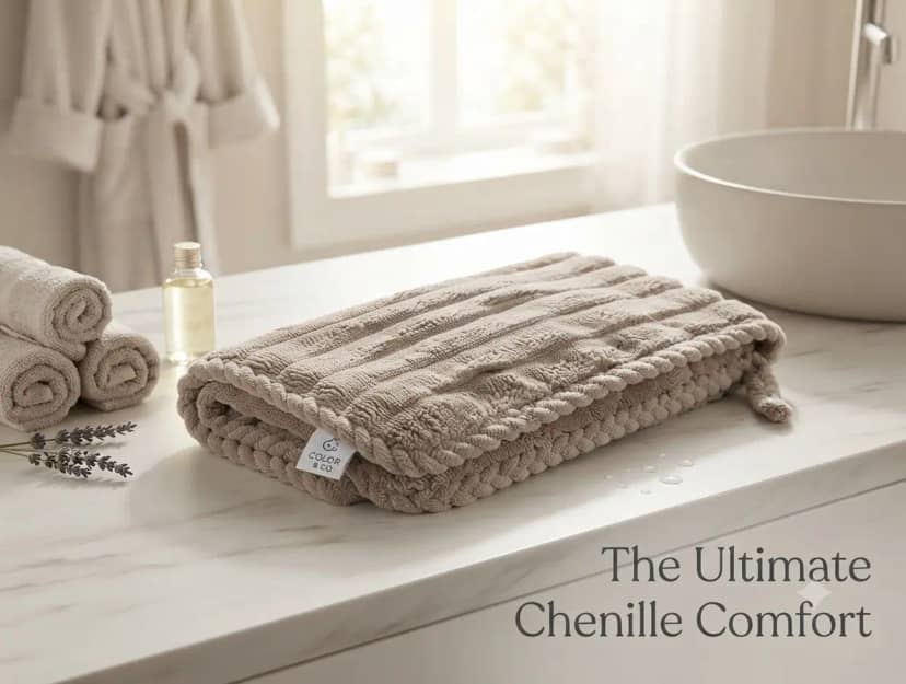 Towel 25x50 Shar Pei Beige COLORFUL H HOME 3