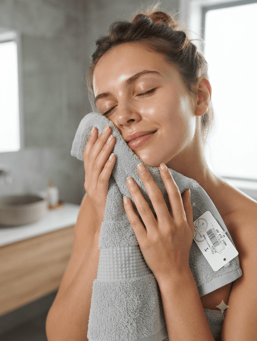 Bath Towel Checkered Dark Gray 503-93 3