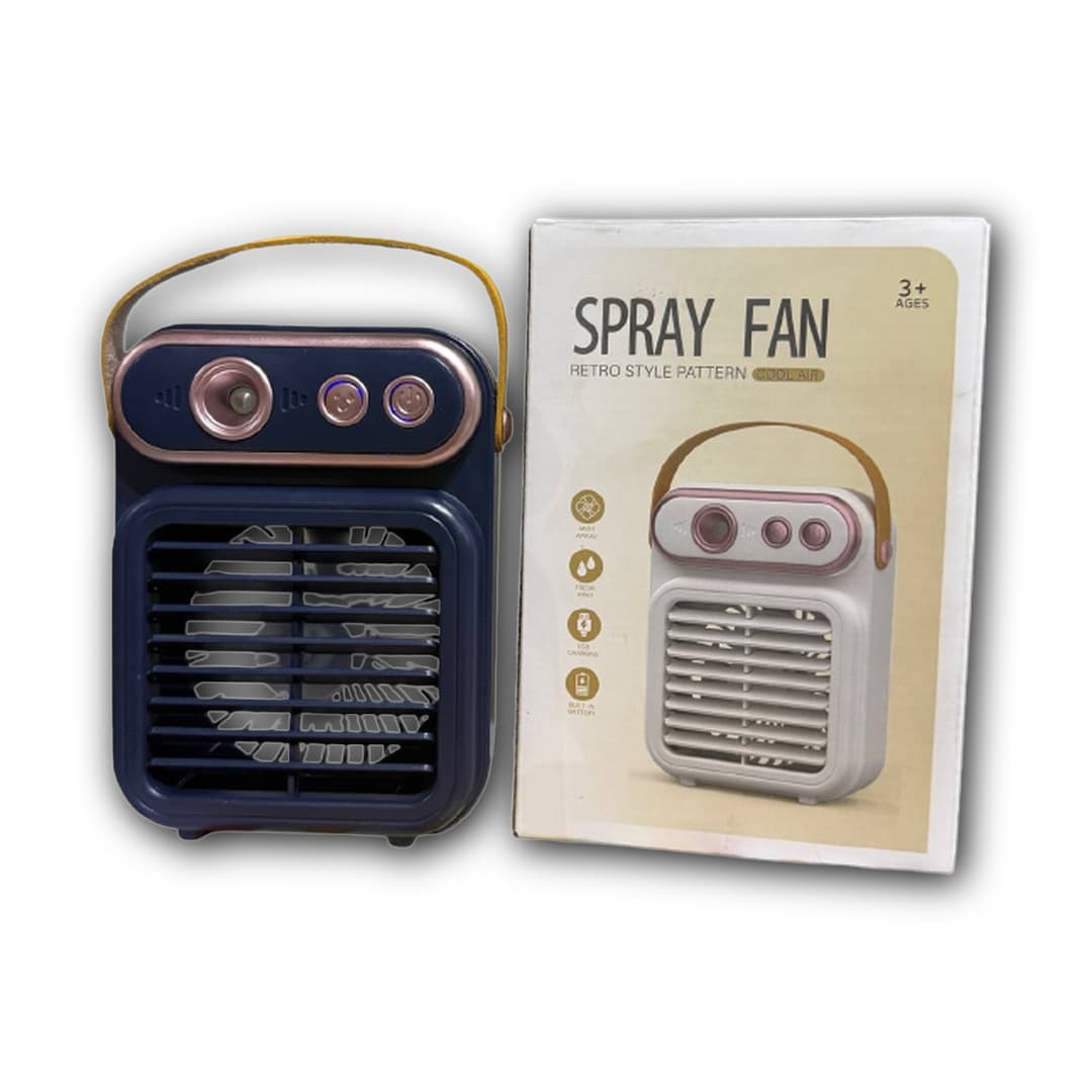 Кондиціонер міні бездротовий настільний портативний JoyPro Spray Fan з акумулятором та зарядкою usb type-c 3в1