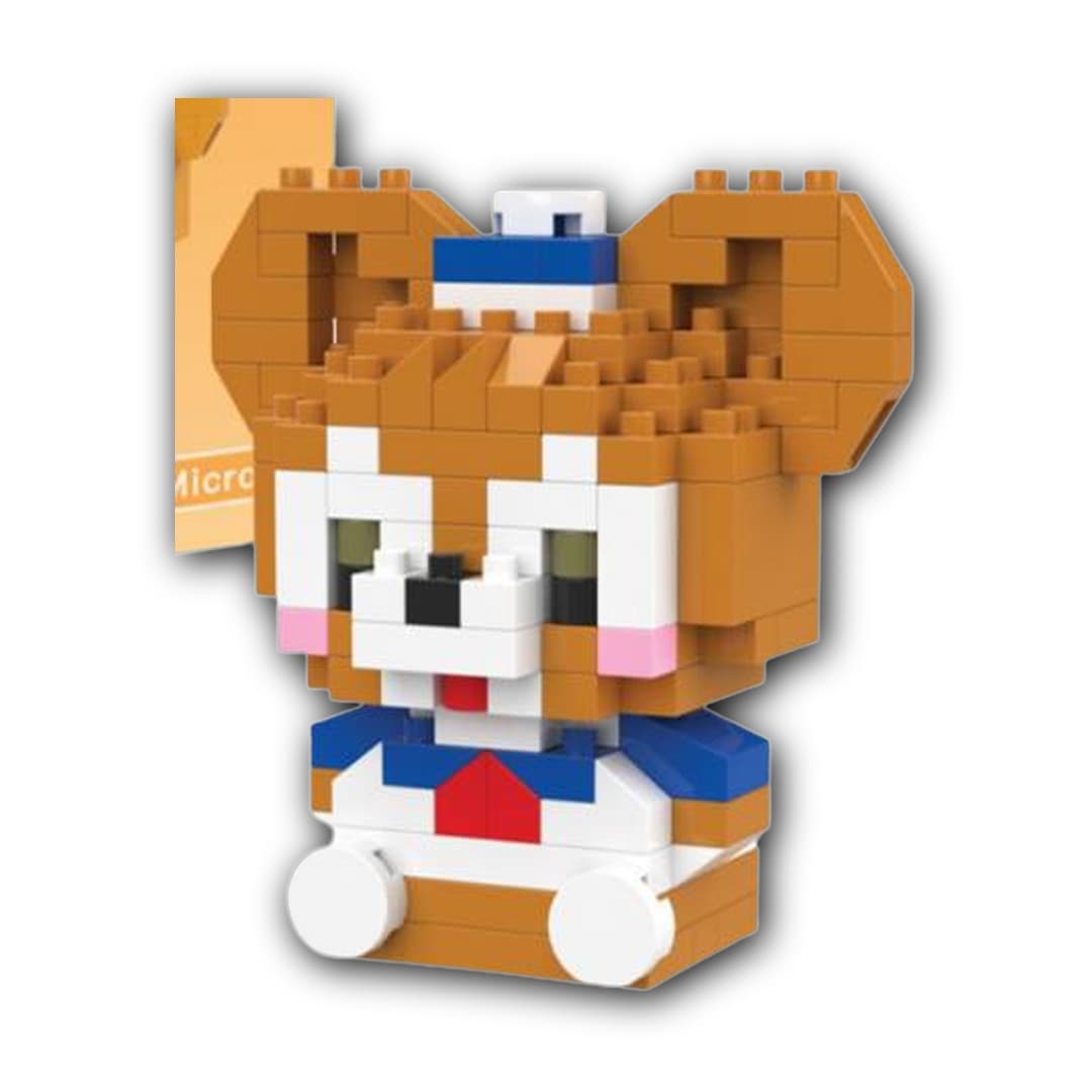 Конструктор блоки BRICKS ведмедик коричневий