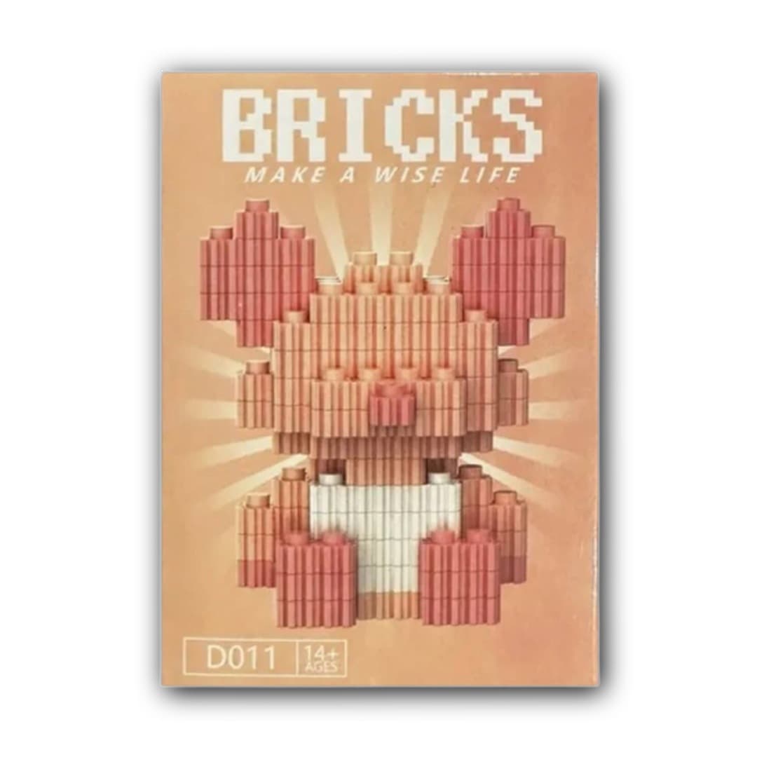 Контруктор блоки BRICKS мишка D011