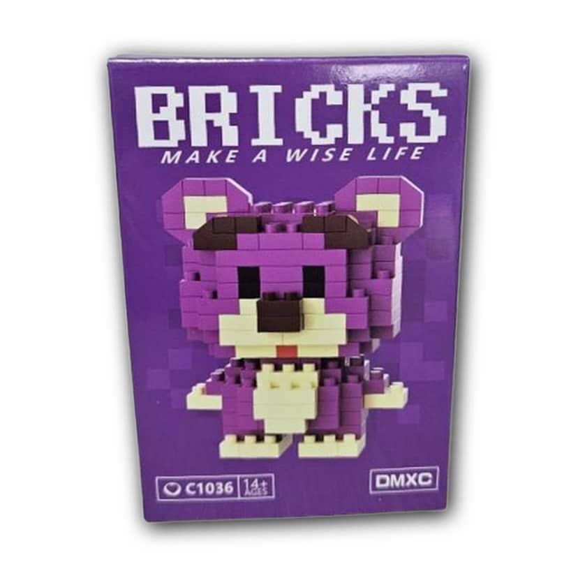 BRICKS Purple Bear constructor box