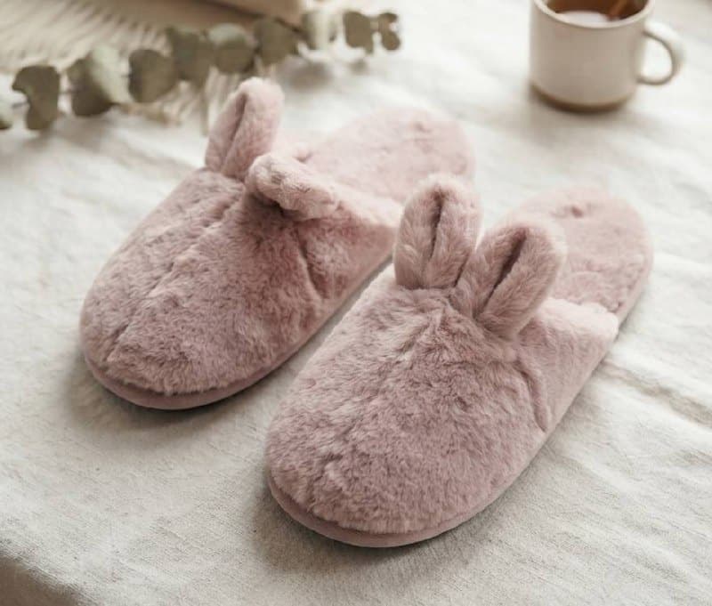 Капці жіночі з вушками рожеві розмір one size