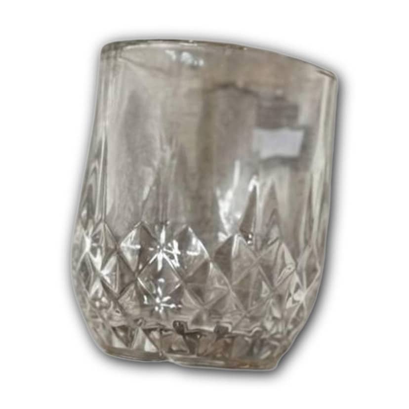 Golden Faceted Diamond Glass 90ml 4