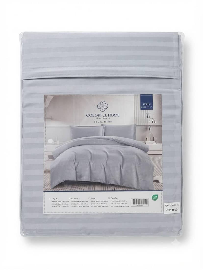 Double Satin Bedding Set with Duvet Cover 019-002