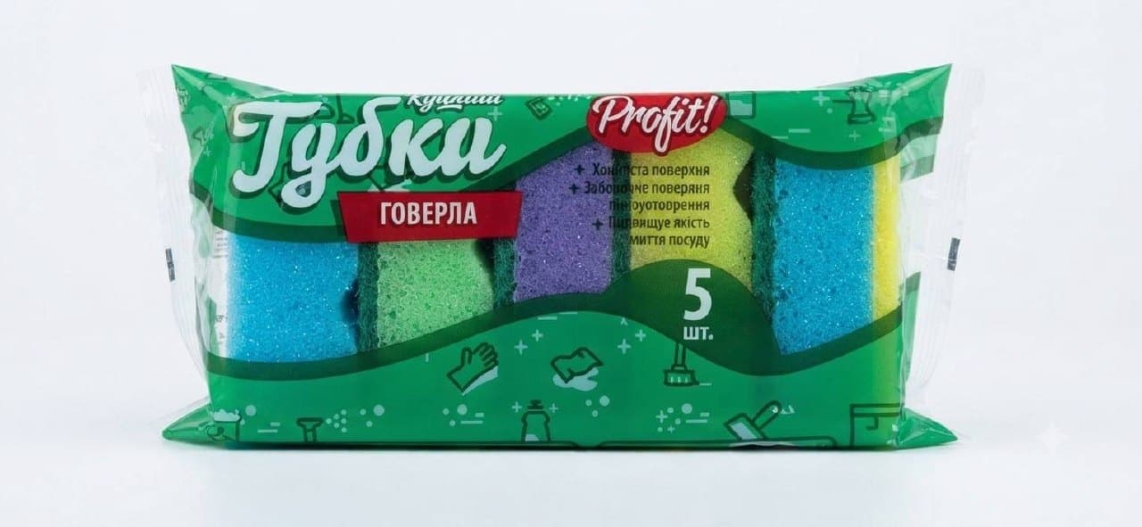 Губка кухонна Говерла 5шт
