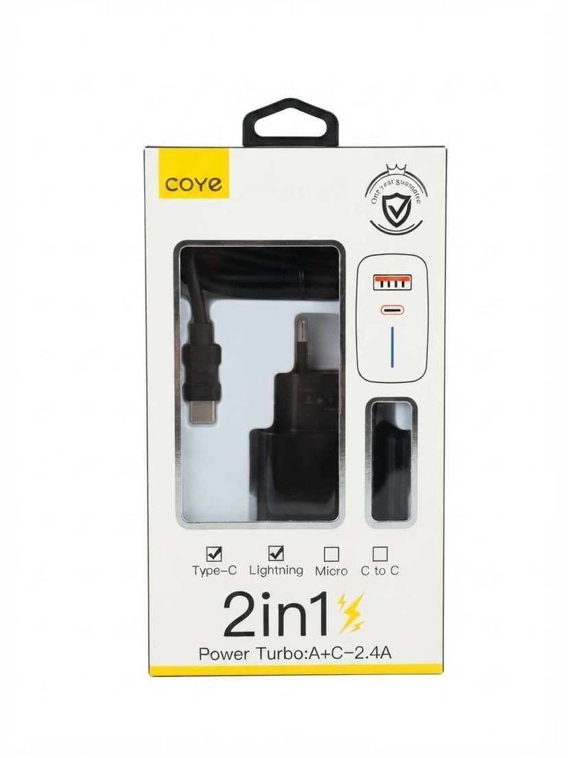USB+Type-C Turbo Charger 2in1 2.4A CD-32T
