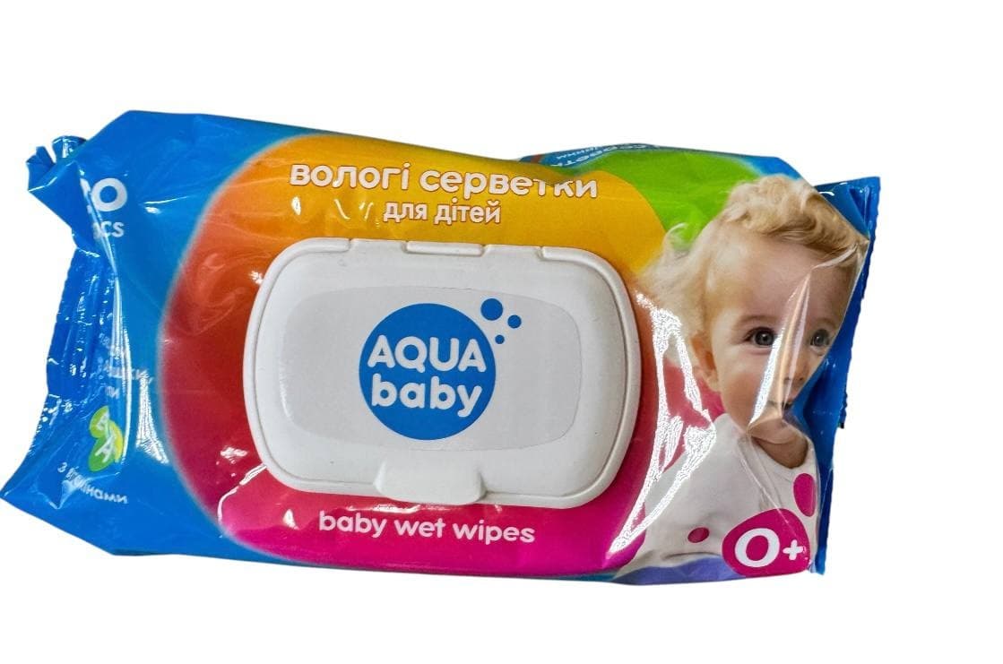 Серветки вологі Aqua Baby 120 шт
