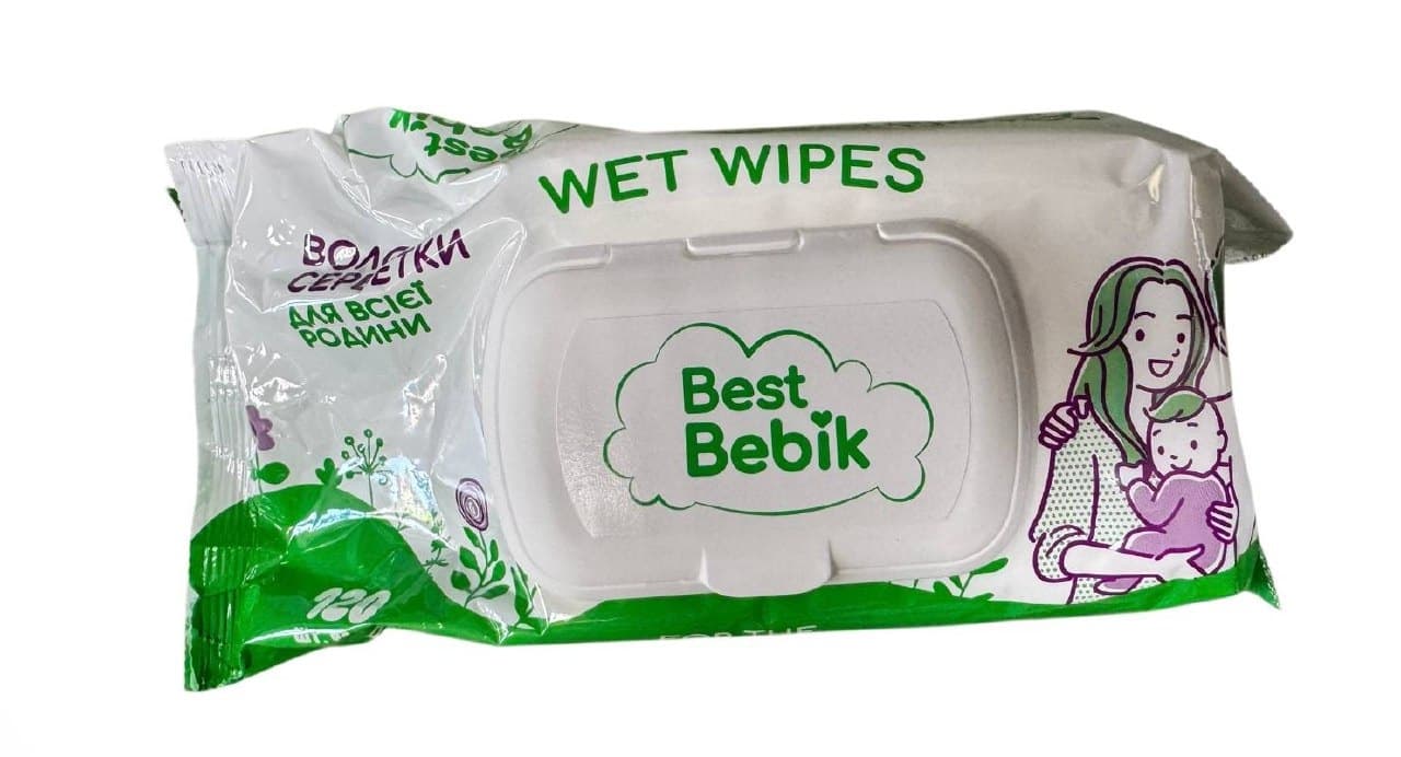 Вологі серв родинні “Best Bebik” 120шт