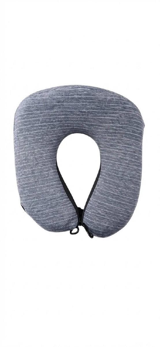 Cooling Neck Travel Pillow 001-020 Blue with White Stripes