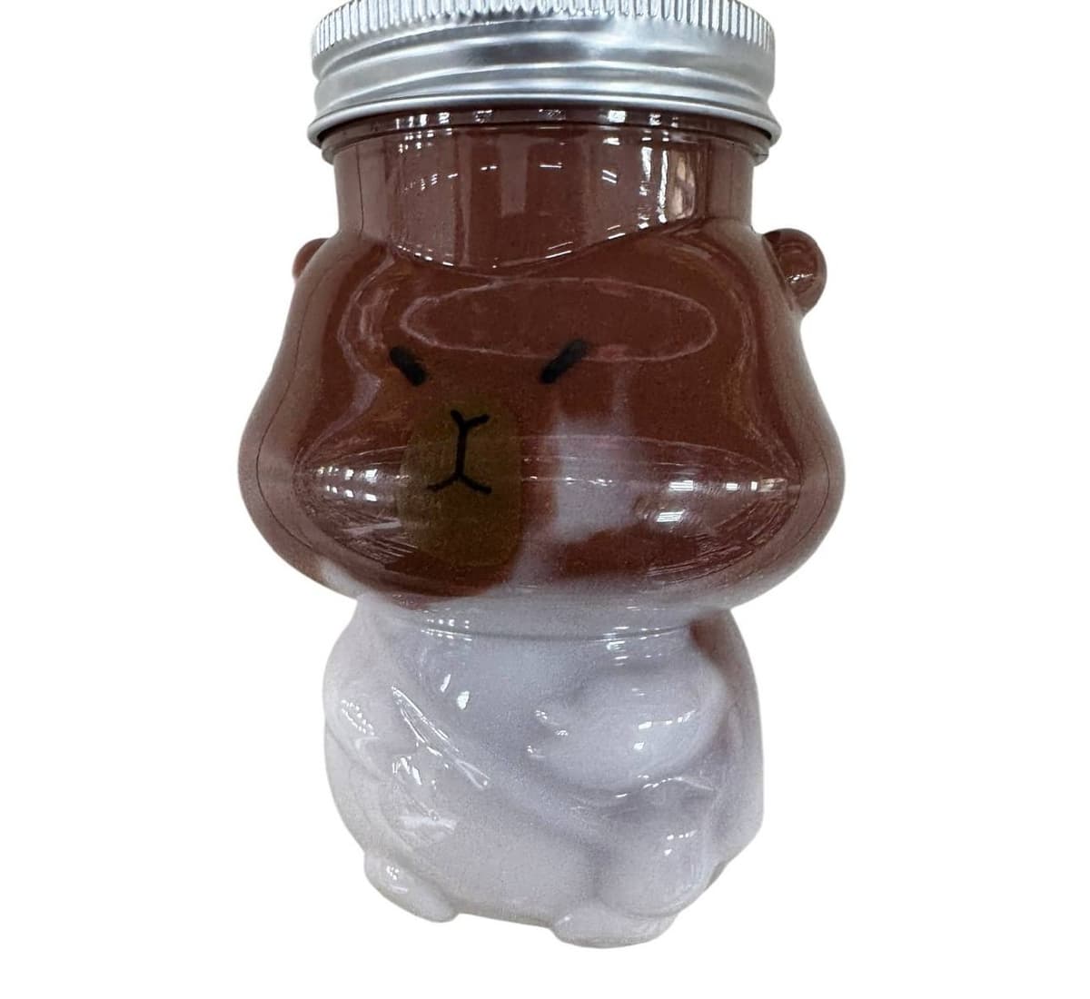 Capybara Slime Jar Brown and White