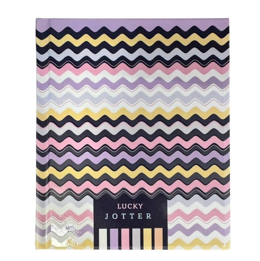 Блокнот Lucky Jotter 104х124мм з 64 аркушами паперу, різнокольоровий дизайн з хвилястим