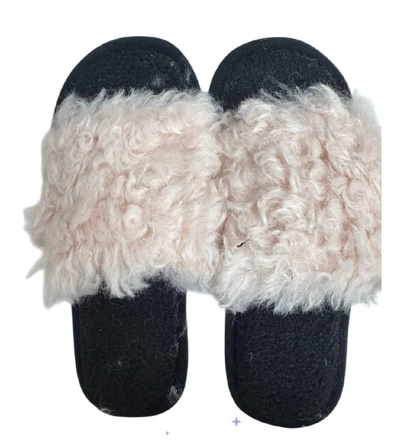 Open Women's Fuzzy Slippers Pink 36-27,38-39,40-41
