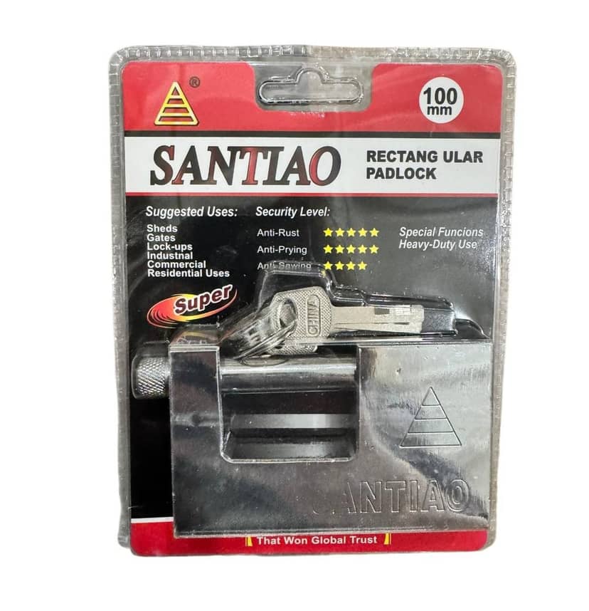 Замок навісний SANTIAO 100мм--внутрішн