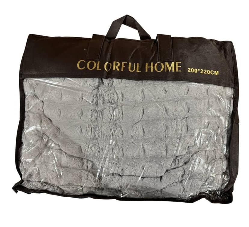 Euro Crocodile Texture Blanket 4cm Grey