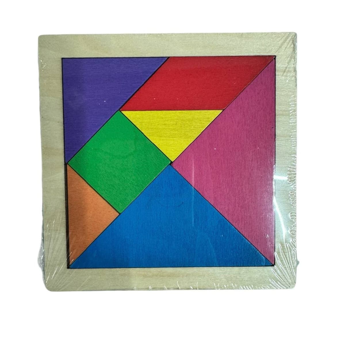 Wooden Geometric Shapes Inset Puzzle 10x10
