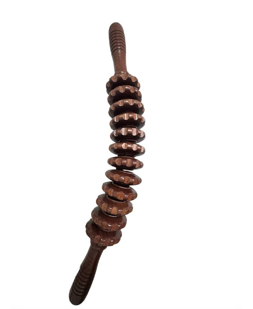 Wooden Roller Massager with 12 Rollers