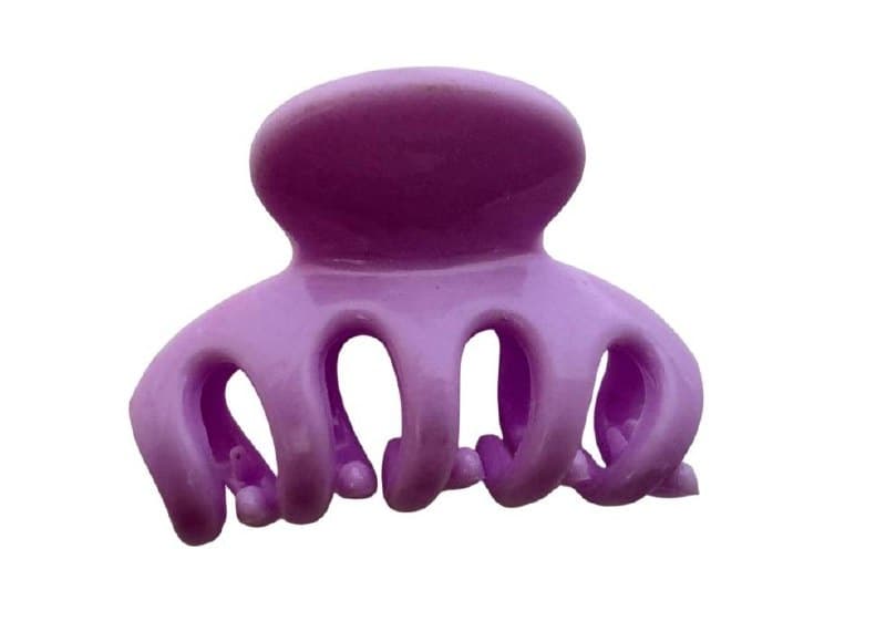 Colored Wave Hair Claw Clip 3.5cm Purple 382-13