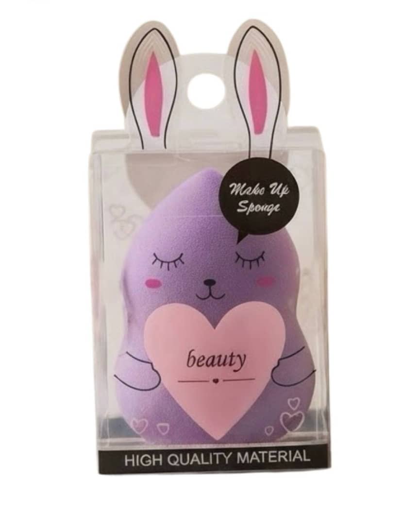 Bunny Makeup Sponge M38, Purple (1 pc)
