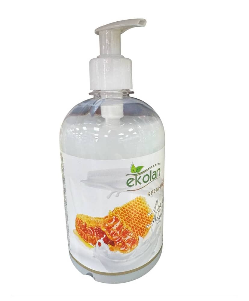 Крем-мило Молоко-мед ТМ Ekolan 500г дозатор
