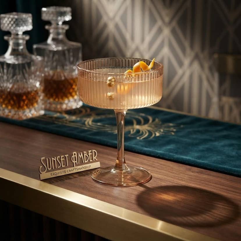 Amber Dessert Glass 3