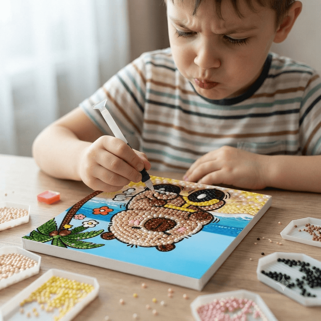 Алмазна картина капібара 3