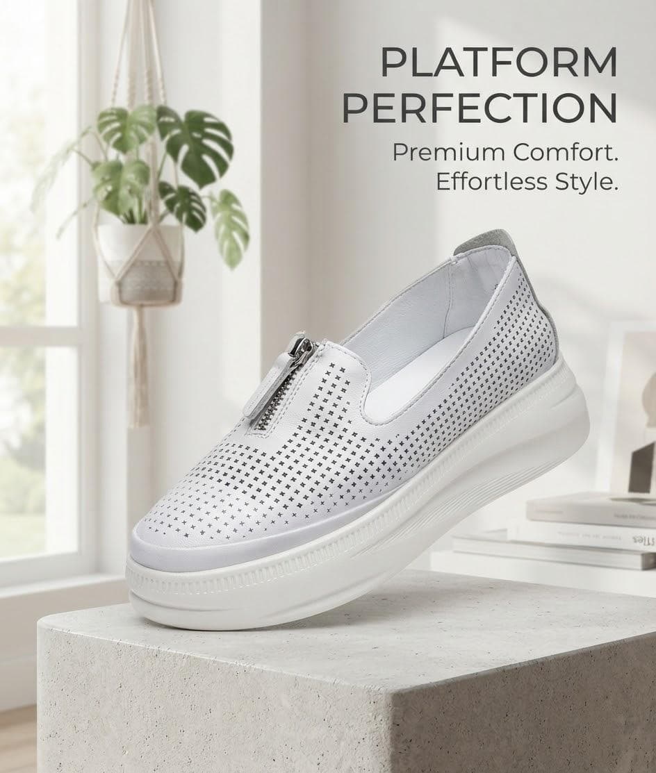 Women's Ballet Flats 02-1 White, Size 38 2