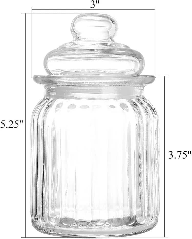Банка скляна з кришкою 7,5см 4