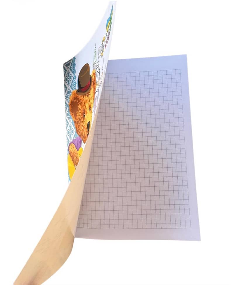 Notebook 145x197mm 48 Sheets Matte Laminated Squared with Teddy Bear 3