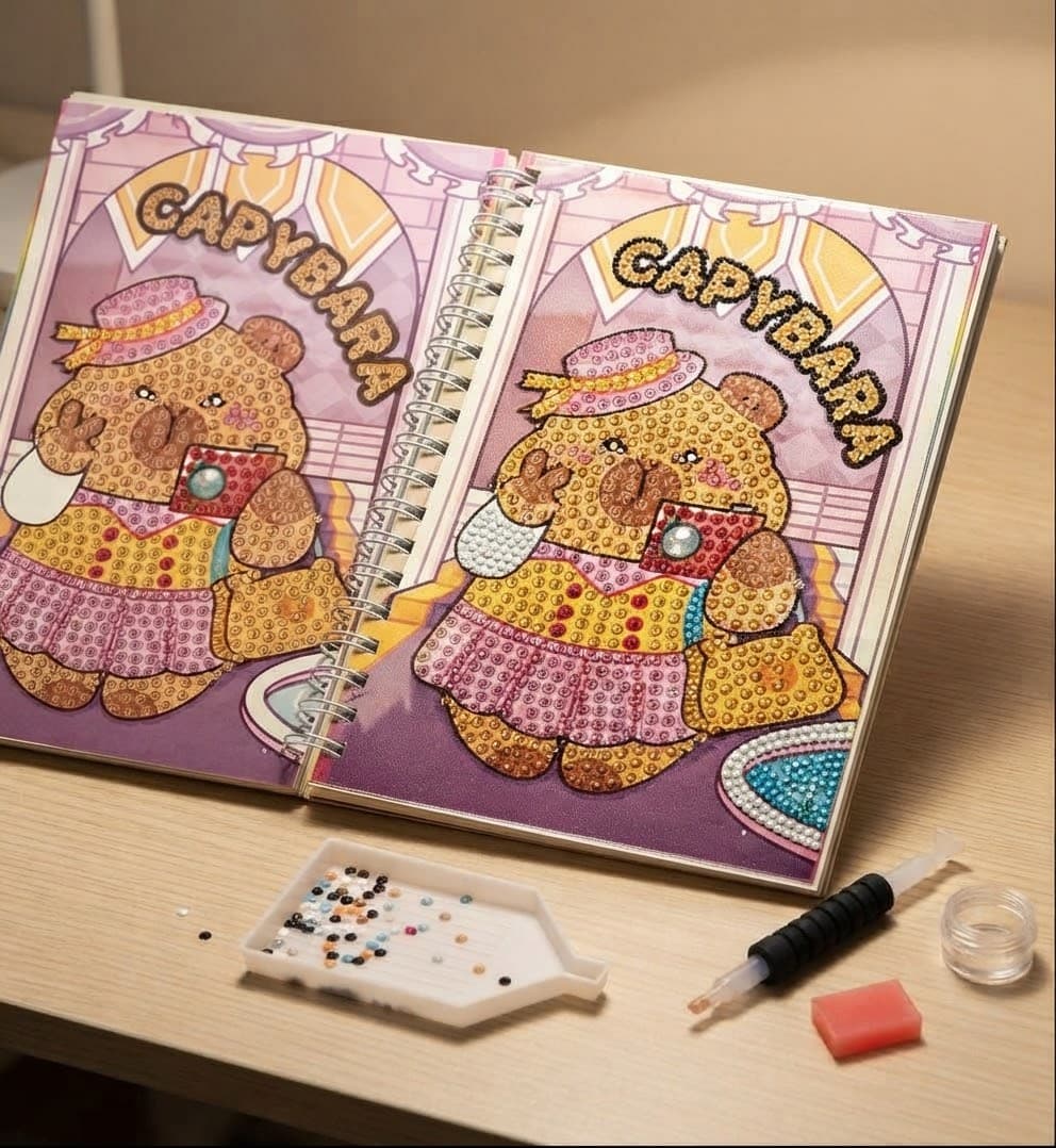 Capybara Sticker Book, Purple 2