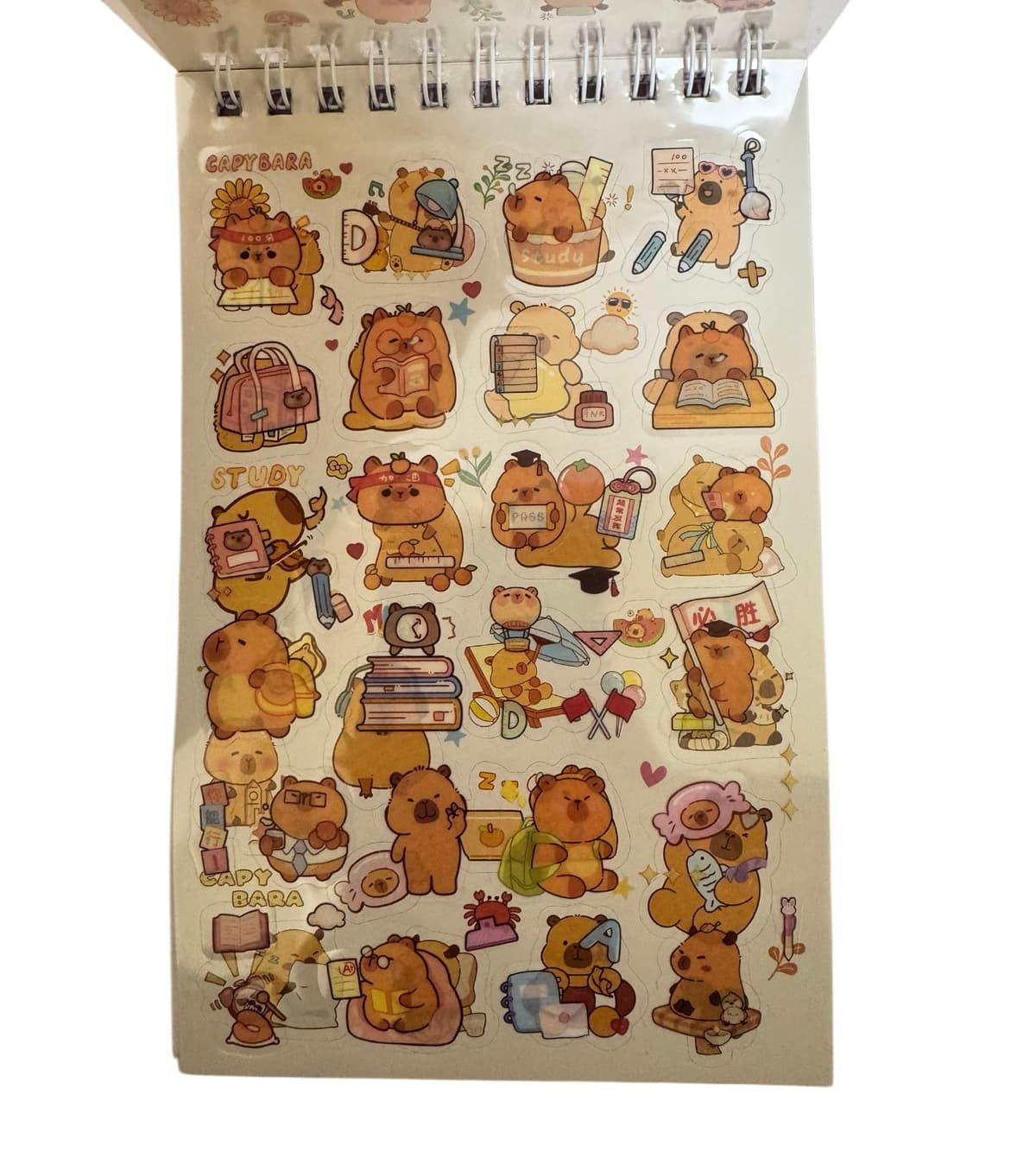 Capybara Sticker Book, Yellow 7